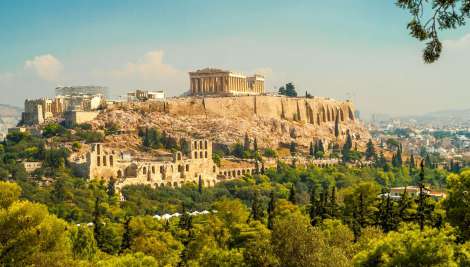 Graikiją. Atėnų akropolis